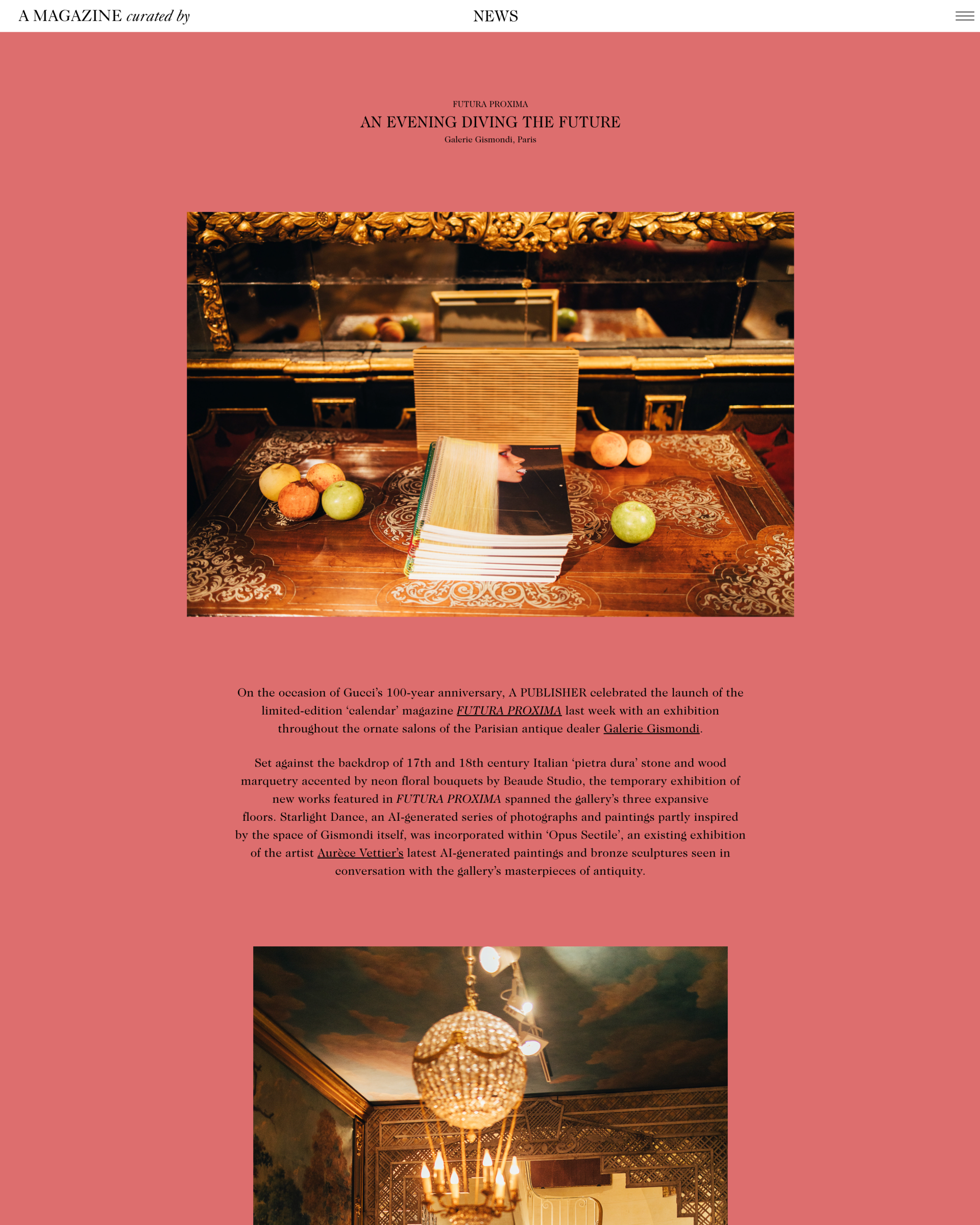 《Futura Proxima》,一个占卜未来的夜晚——杂志封面,由A Magazine Curated By出版,2021年,作者Maxime Der Nahabédian