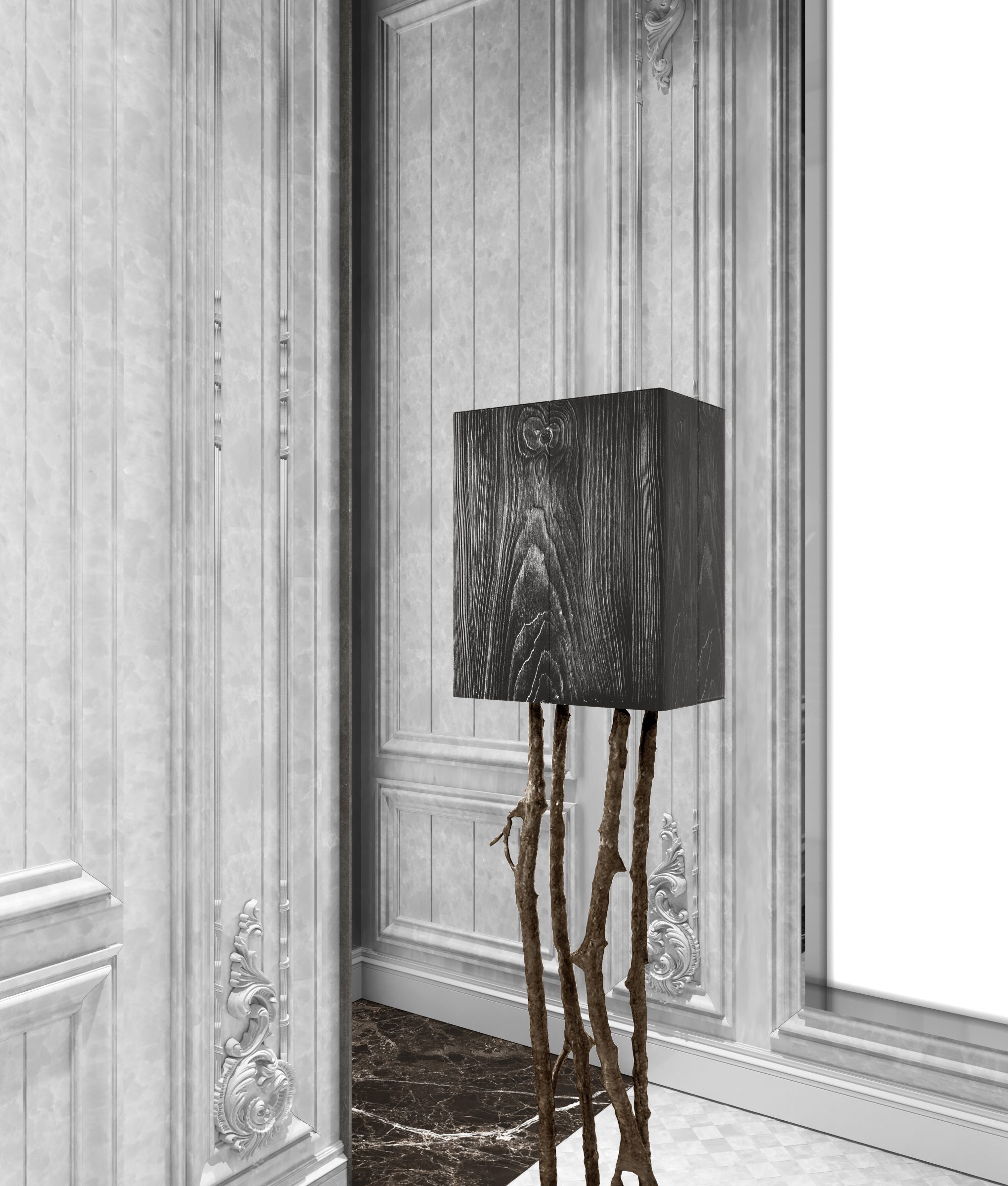 "le cabinet botaniste", sculpture created in collaboration with Gilles & Boissier, 2022