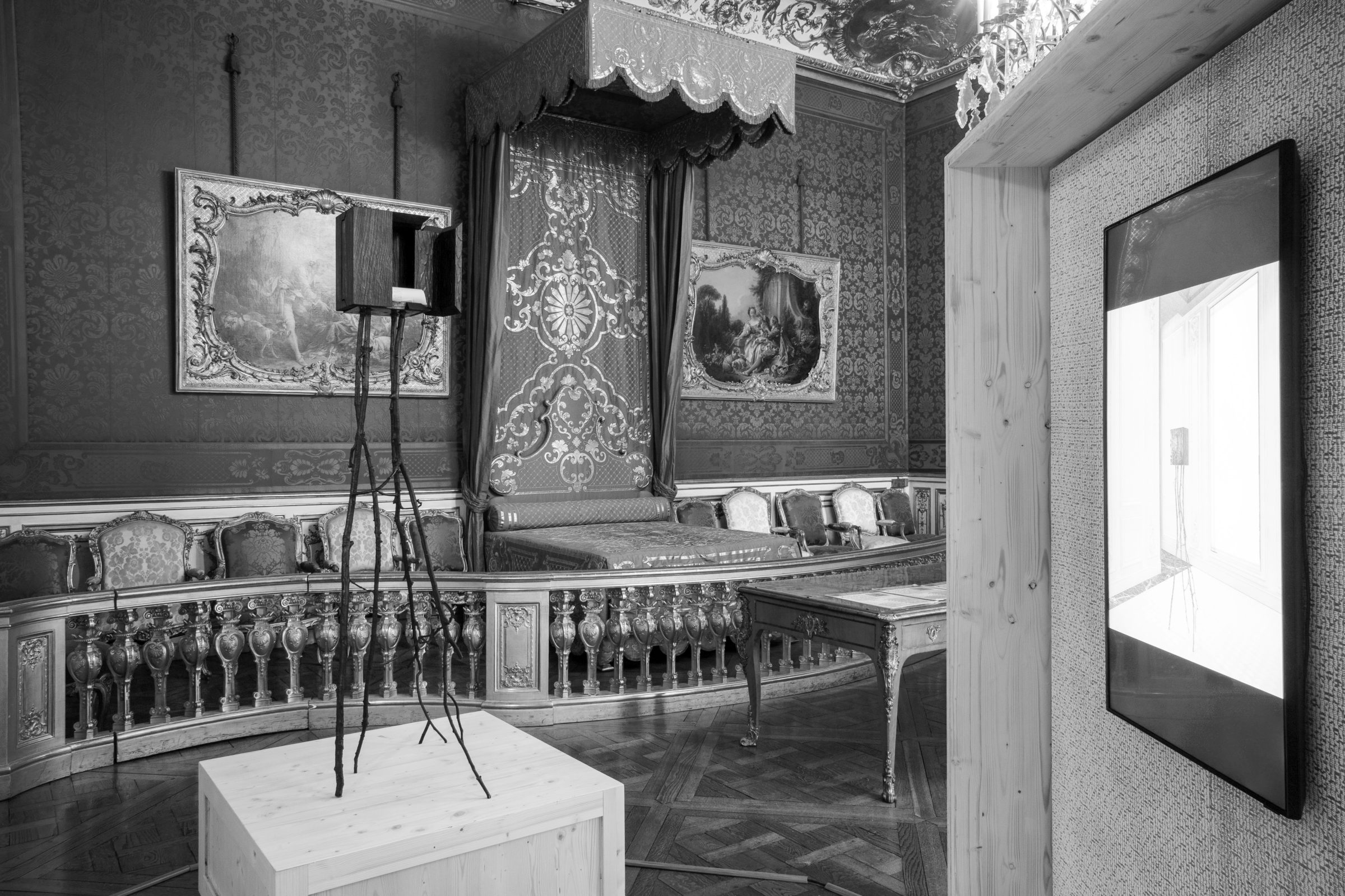 "le cabinet botaniste", sculpture created in collaboration with Gilles & Boissier shown at Les Archives Nationales, 2022