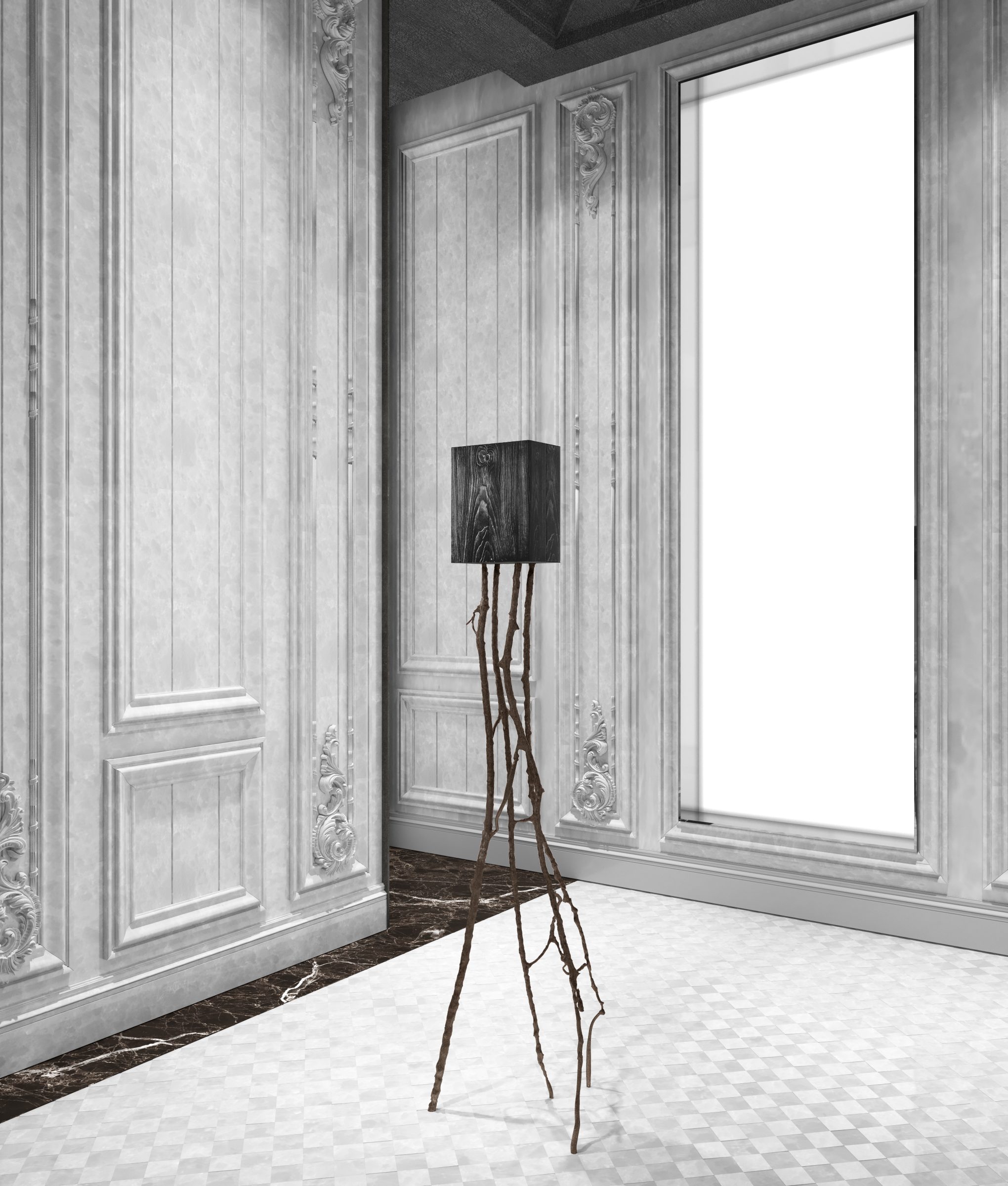 "le cabinet botaniste", sculpture created in collaboration with Gilles & Boissier, 2022