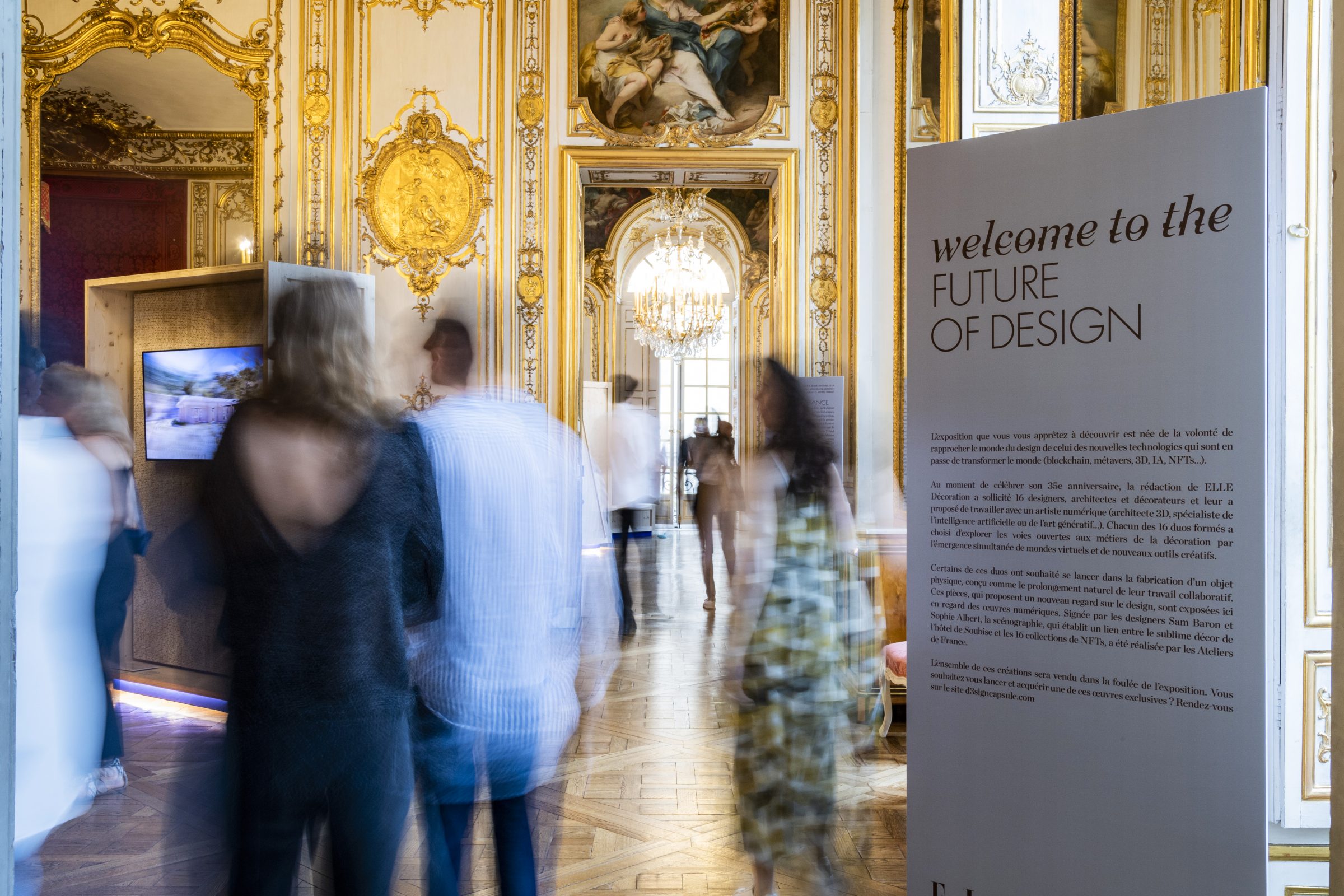 منظر من المعرض "D3SIGN CAPSULE"، المعرض المقام في Musée des Archives Nationales، 2022