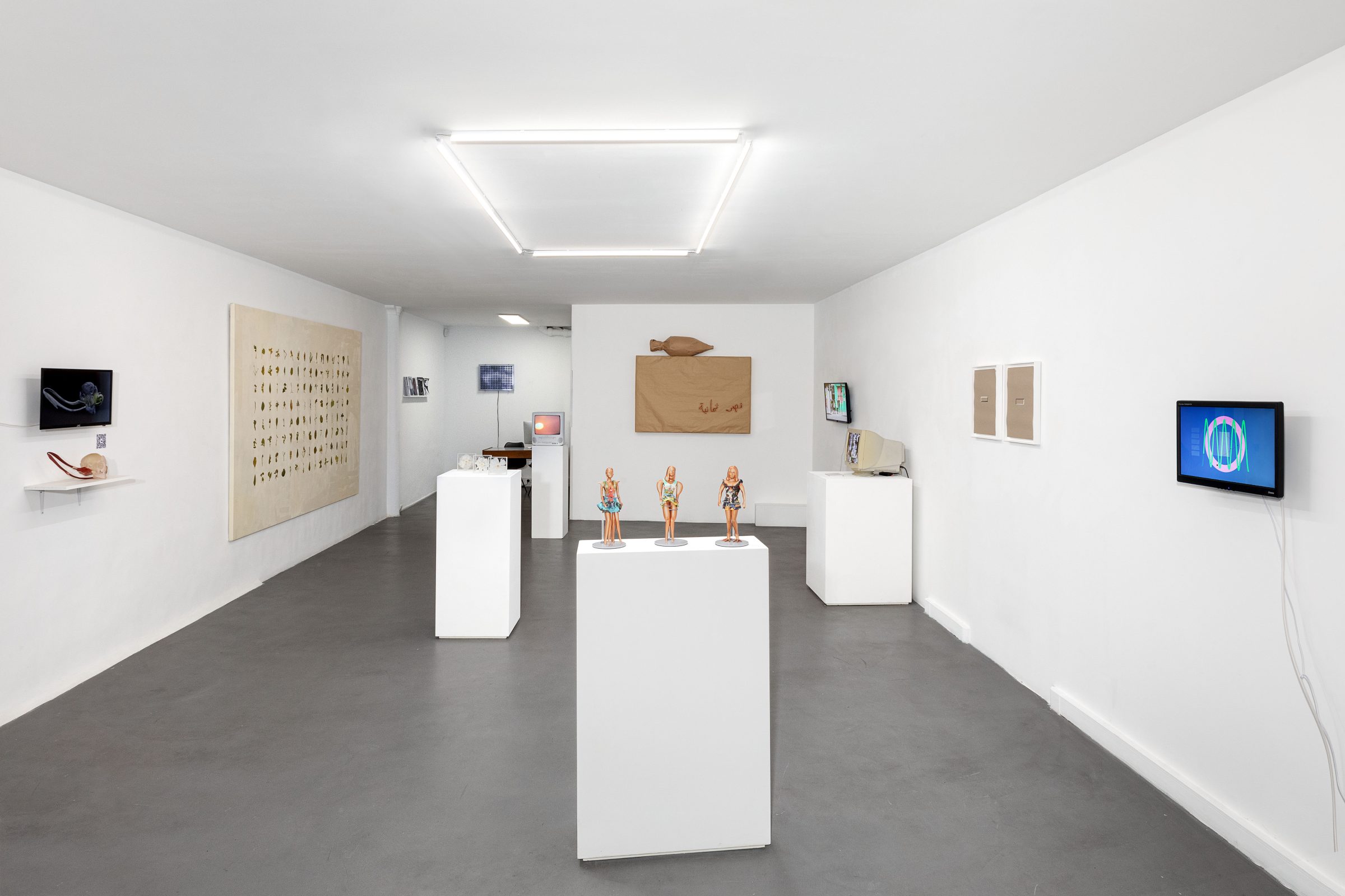 「Liminal Territories」展示風景、Filippo Lorenzinによるキュレーション、pal projectでの展示、パリ、2021年