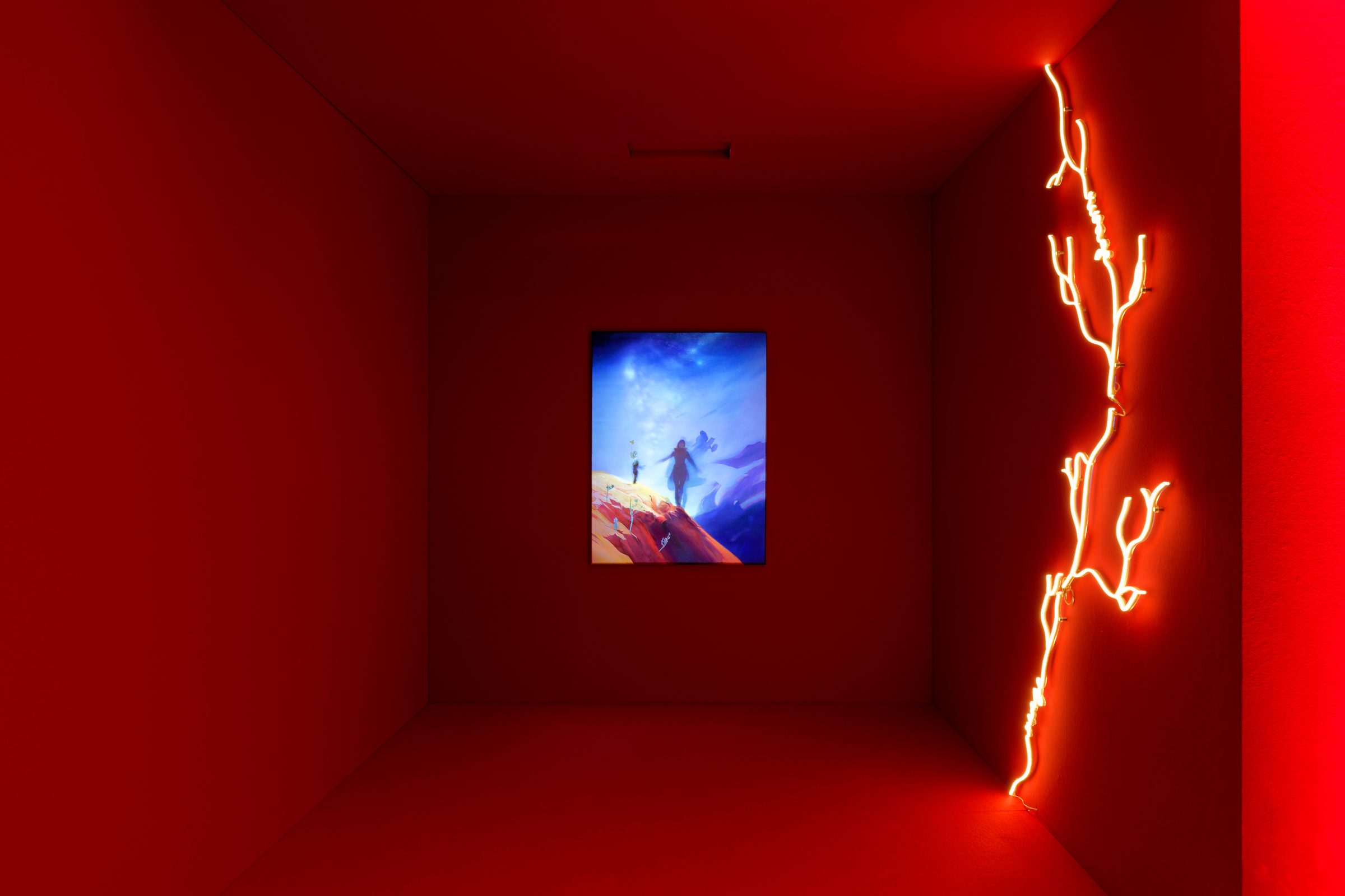 「30 ans pour rêver demain」展の展示風景、Mazarine Paris での展示、キュレーション：ジェローム・サンス、2023年