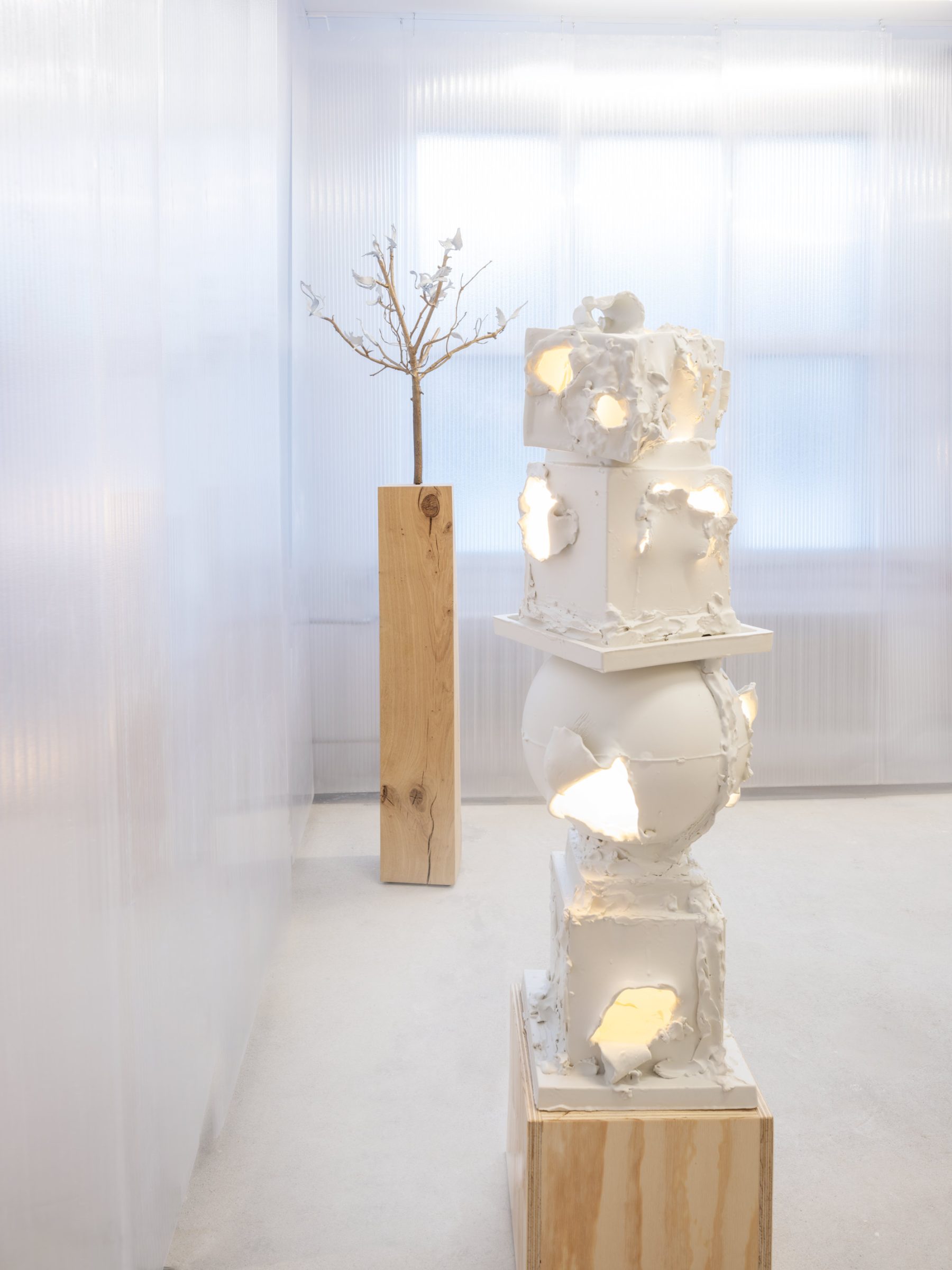 2025년 NOMAD 생모리츠 아트페어의 the Spaceless Gallery 전시 전경