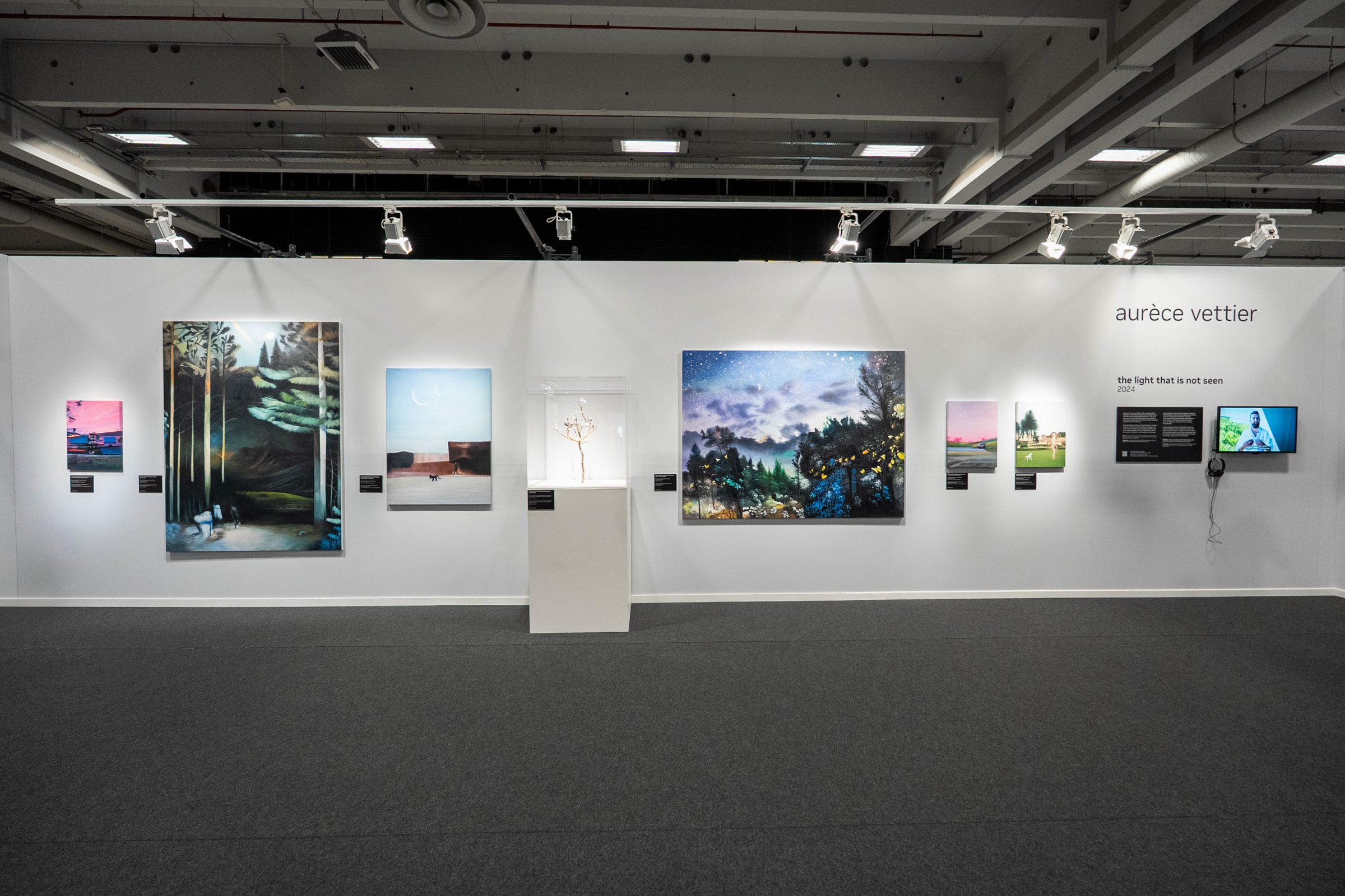 NVIDIA GTC Paris 2025のAIアートギャラリーの展示風景