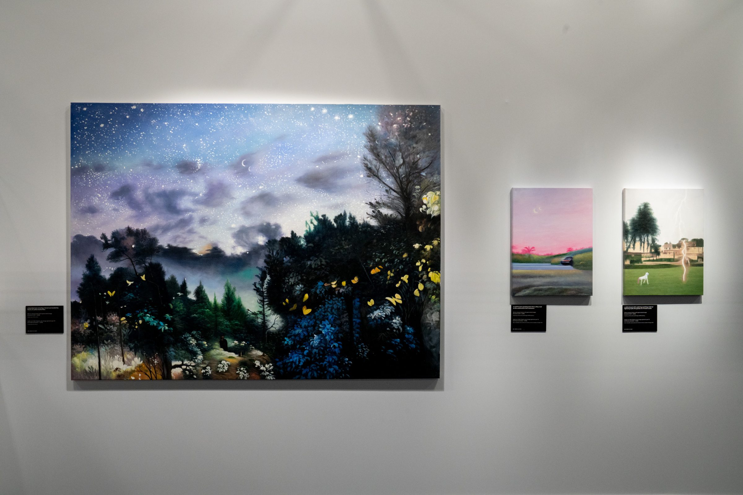 NVIDIA GTC Paris 2025でのAI Art Galleryの展示ビュー