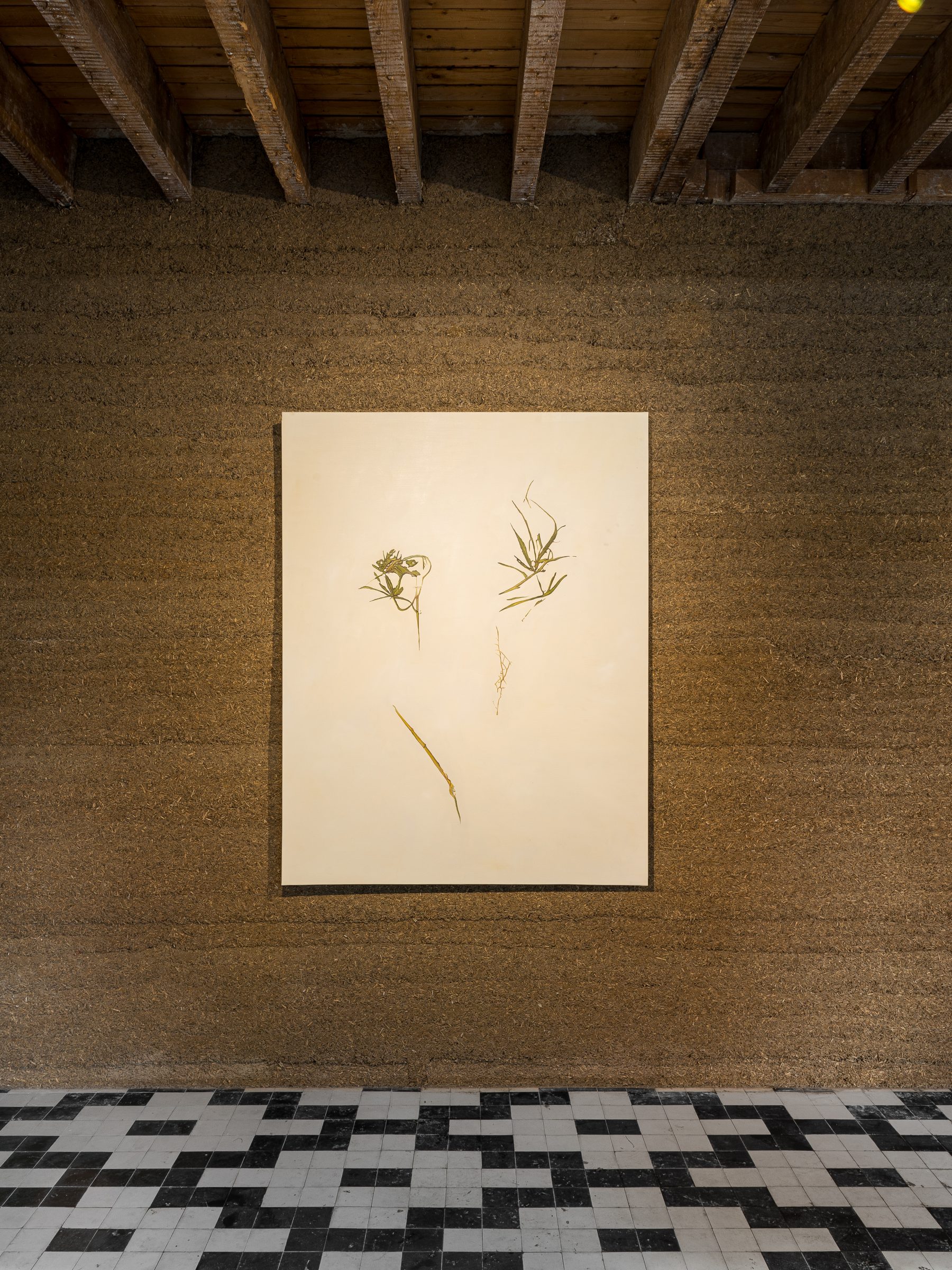 「Potential Hemp」の展示ビュー、91530 LE MARAISでの展示、Victoire de Pourtalèsによるキュレーション、Le-Val-Saint-Germain、2022年