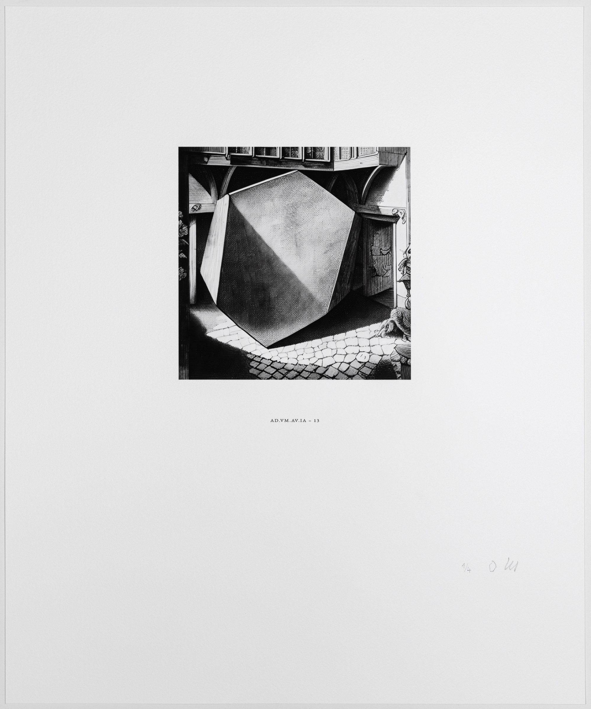 Photo of "AD.VM.AV.IA - 13", work from the collaboration of aurèce vettier and Vera Molnár