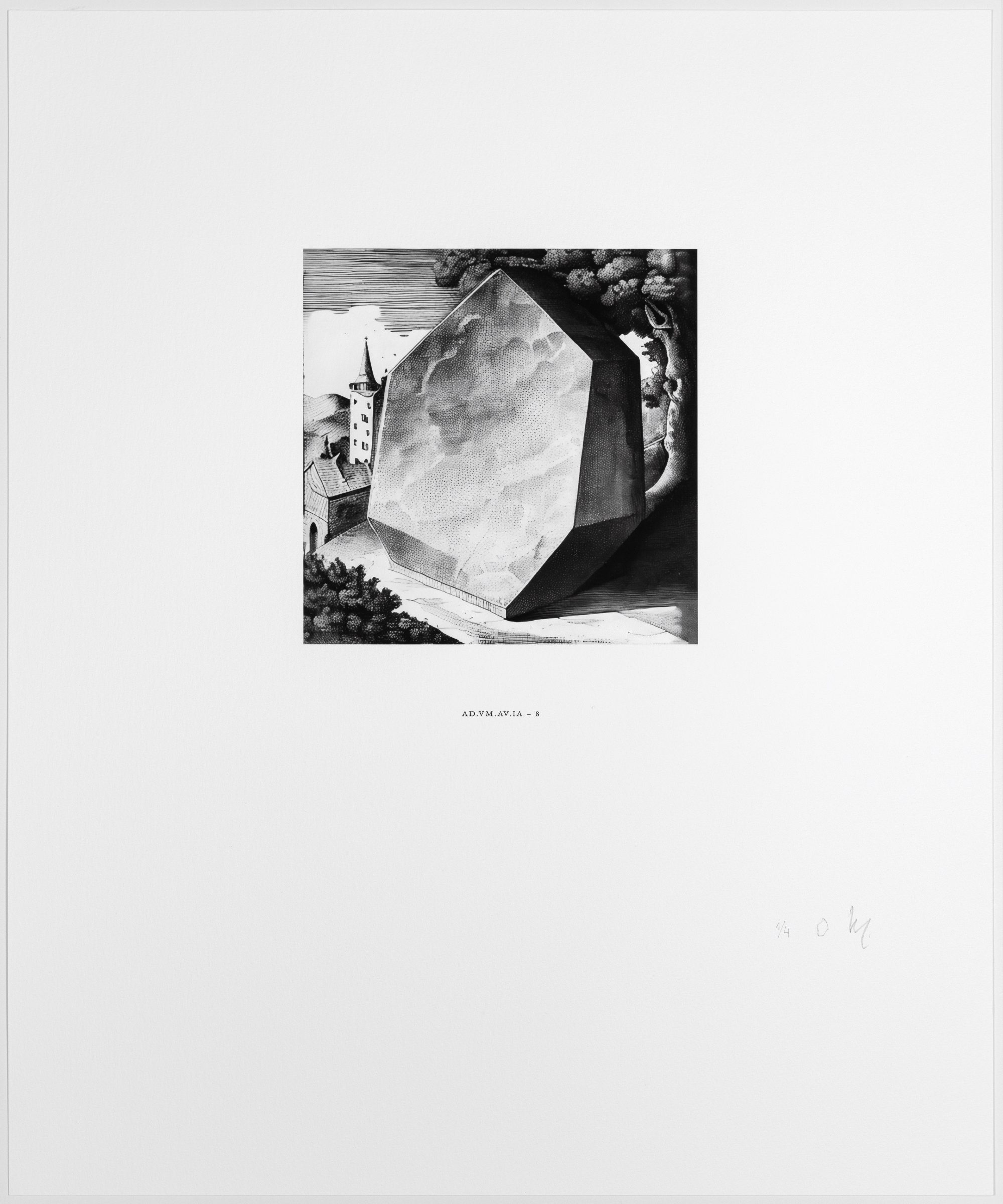 Photo of "AD.VM.AV.IA - 8", work from the collaboration of aurèce vettier and Vera Molnár