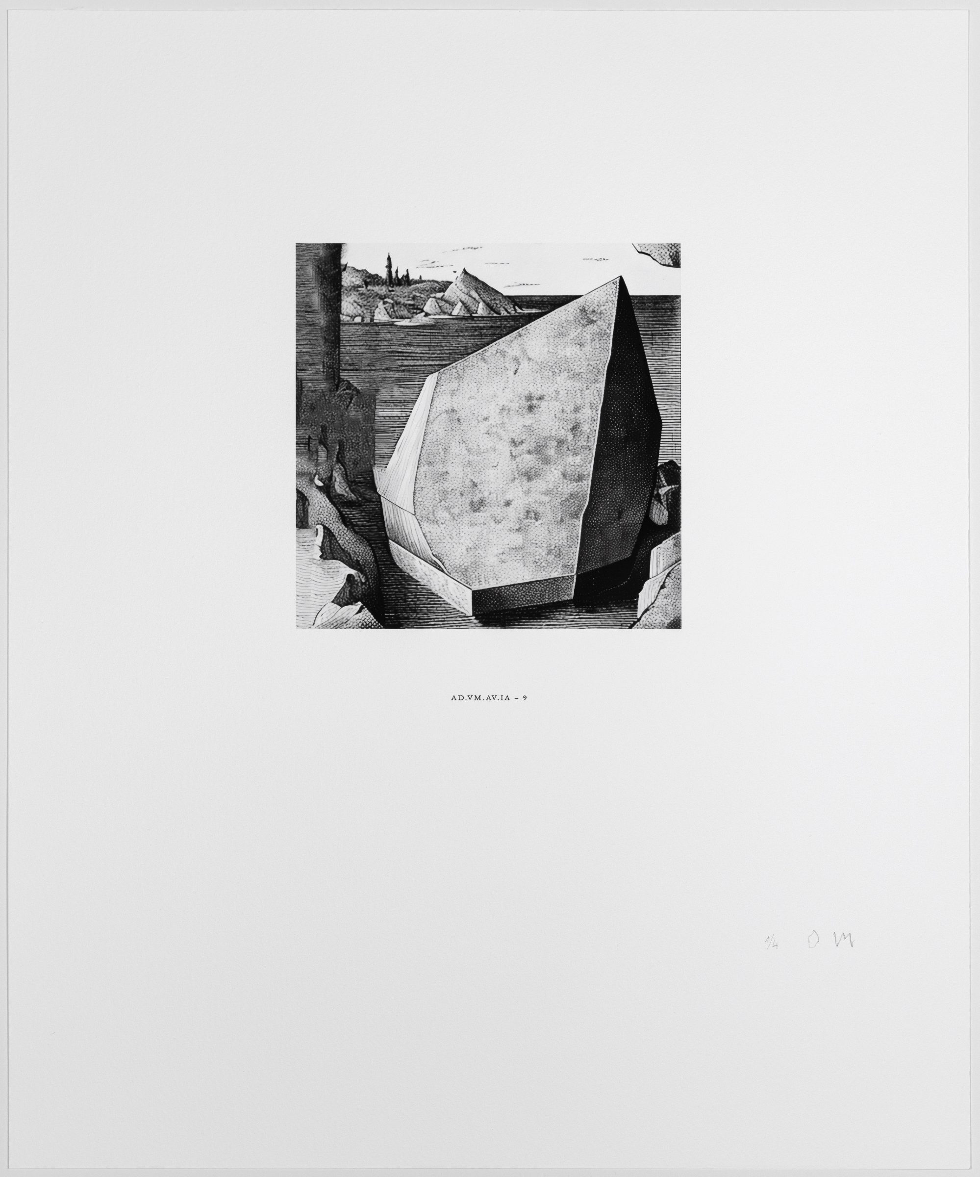 Photo of "AD.VM.AV.IA - 9", work from the collaboration of aurèce vettier and Vera Molnár